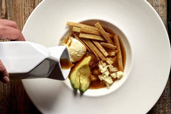 Sopa de Tortilla Texana