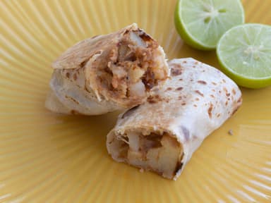 Burrito de Machaca + Burrito de Frijoles