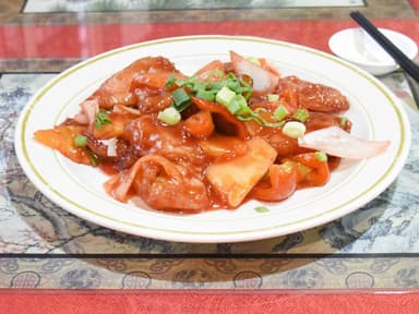 37A - Pollo en Trocitos en Salsa Agridulce