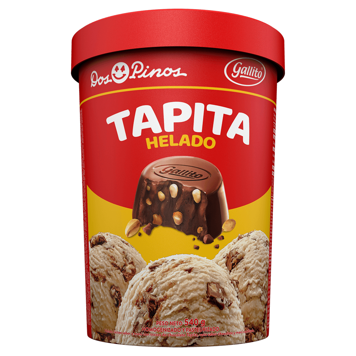 Helado Tapita Dos Pinos 1/4 gl 540 g