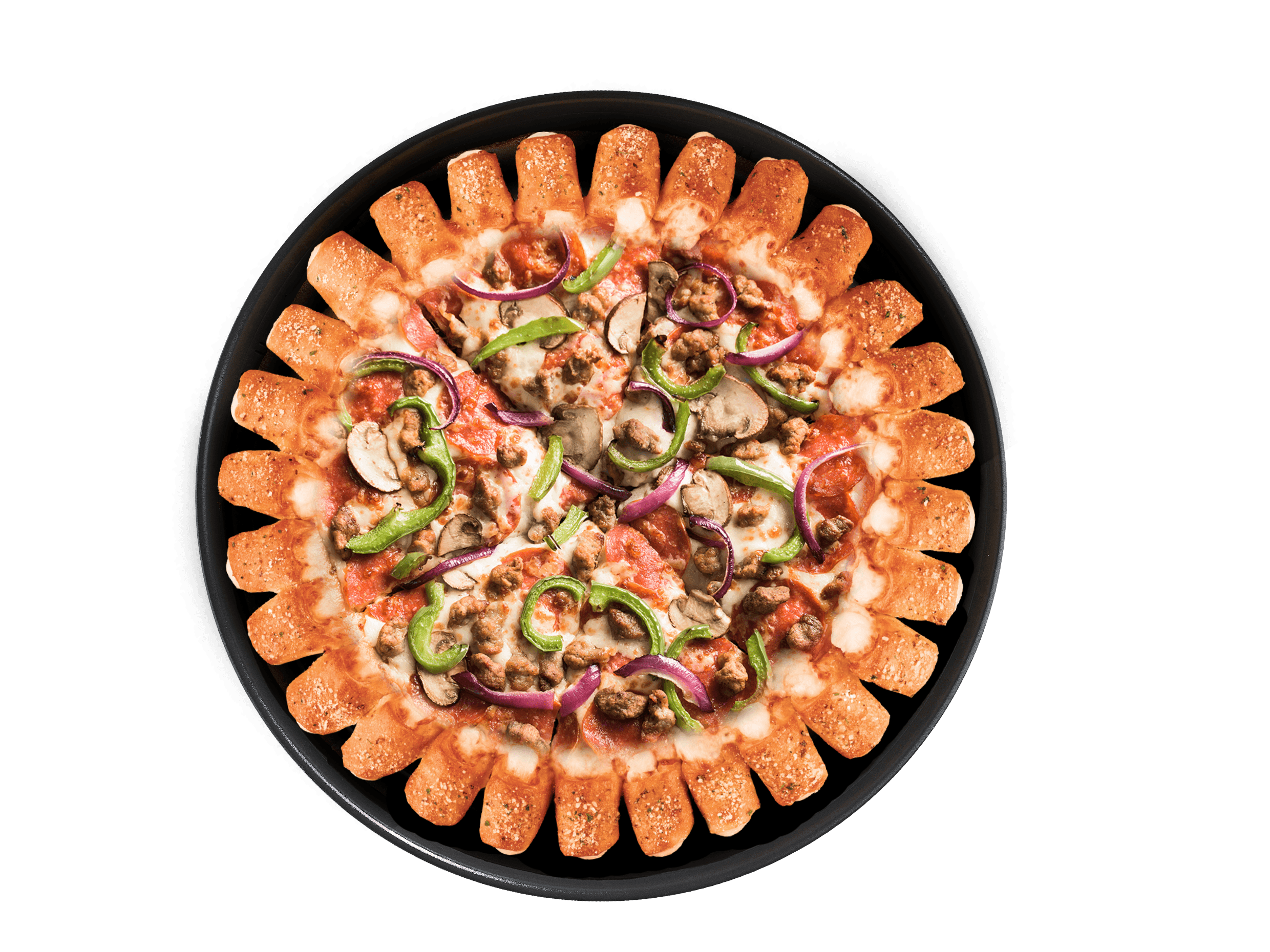 Pizzas Grandes con Borde Relleno