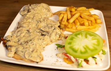 Pechuga con Champiñones