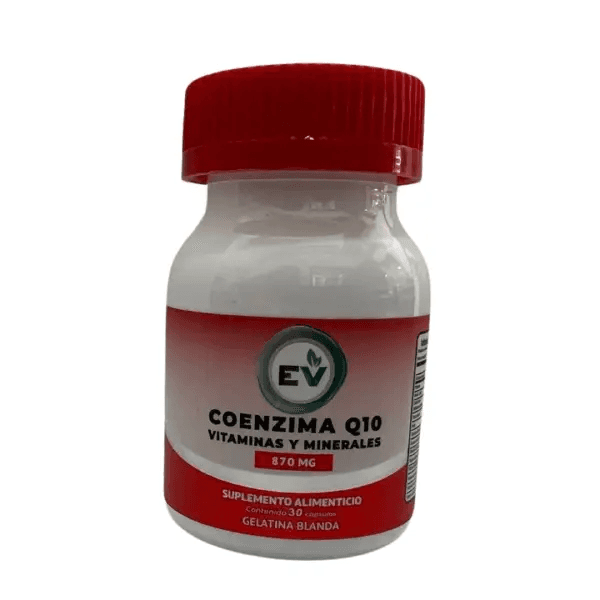 Coenzima Q10 Vitaminas y Minerales 870 mg 30 Cápsulas