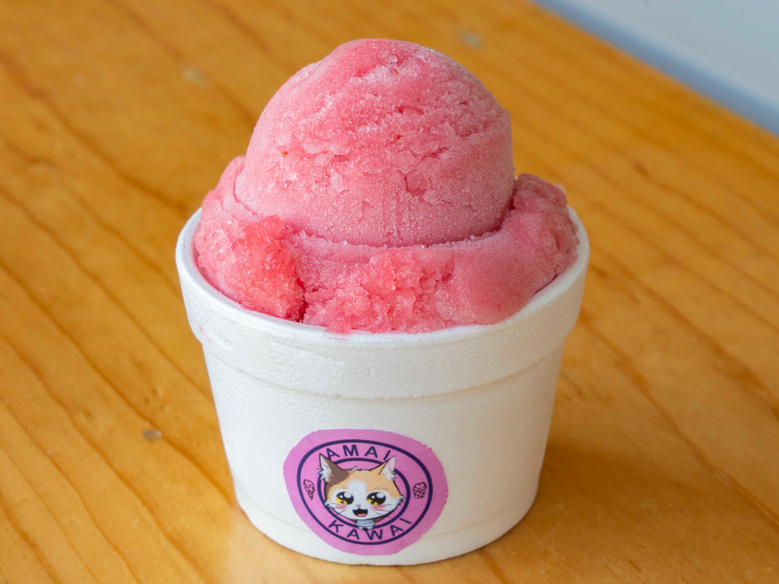 Nieve de Fresa con Limón