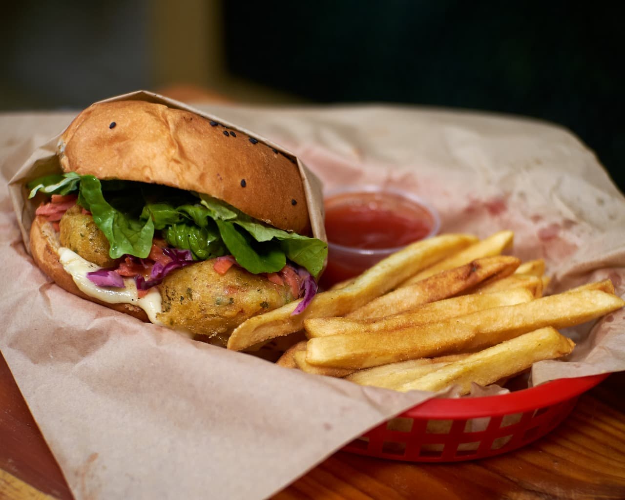 Hamburguesa de Camarón