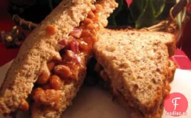 Lonche de Frijol Con Queso