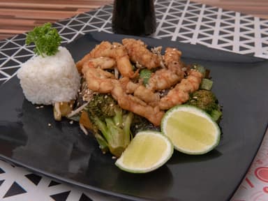 Teppanyaki con Camarón