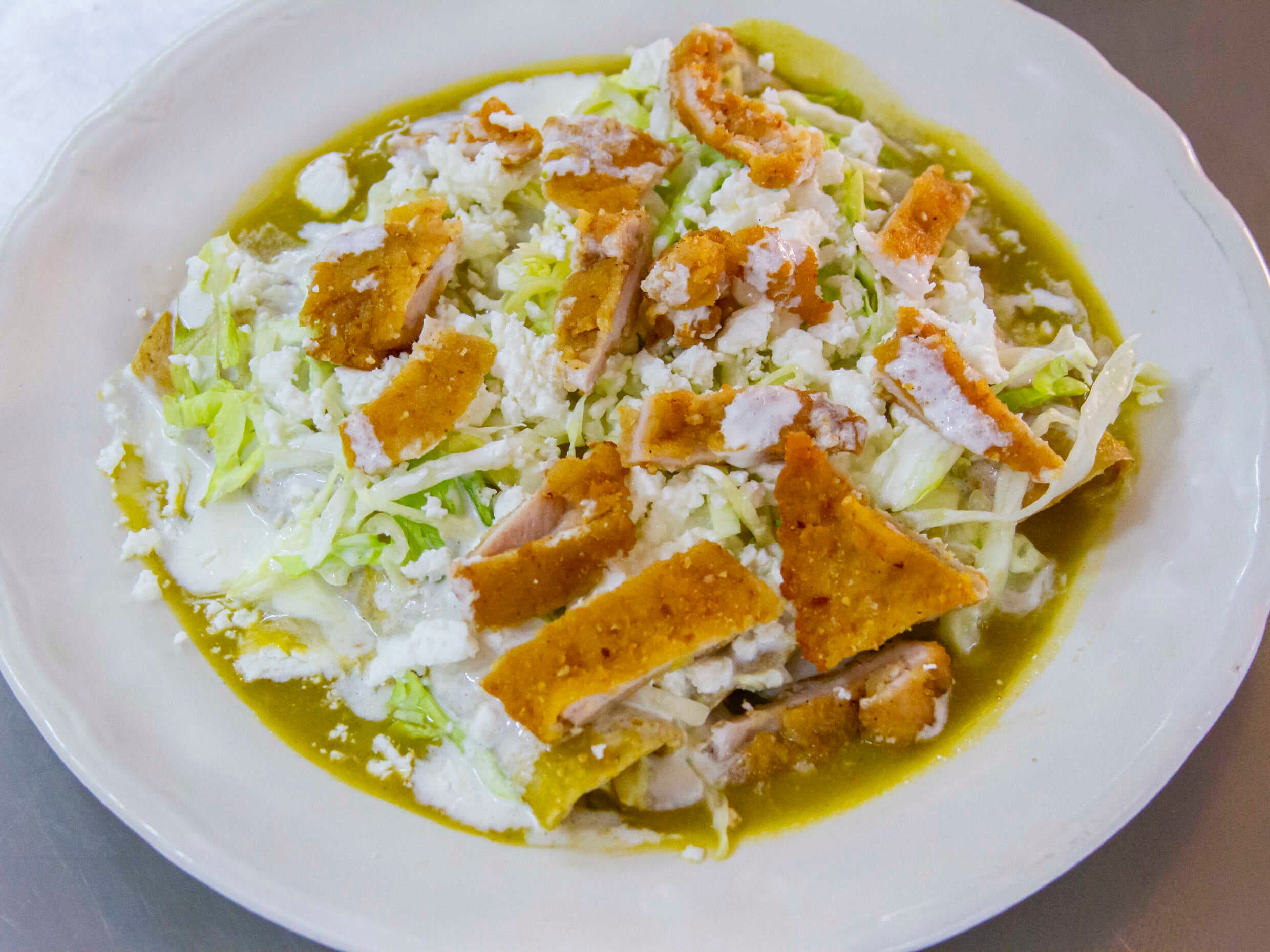 Enchiladas con Milanesa