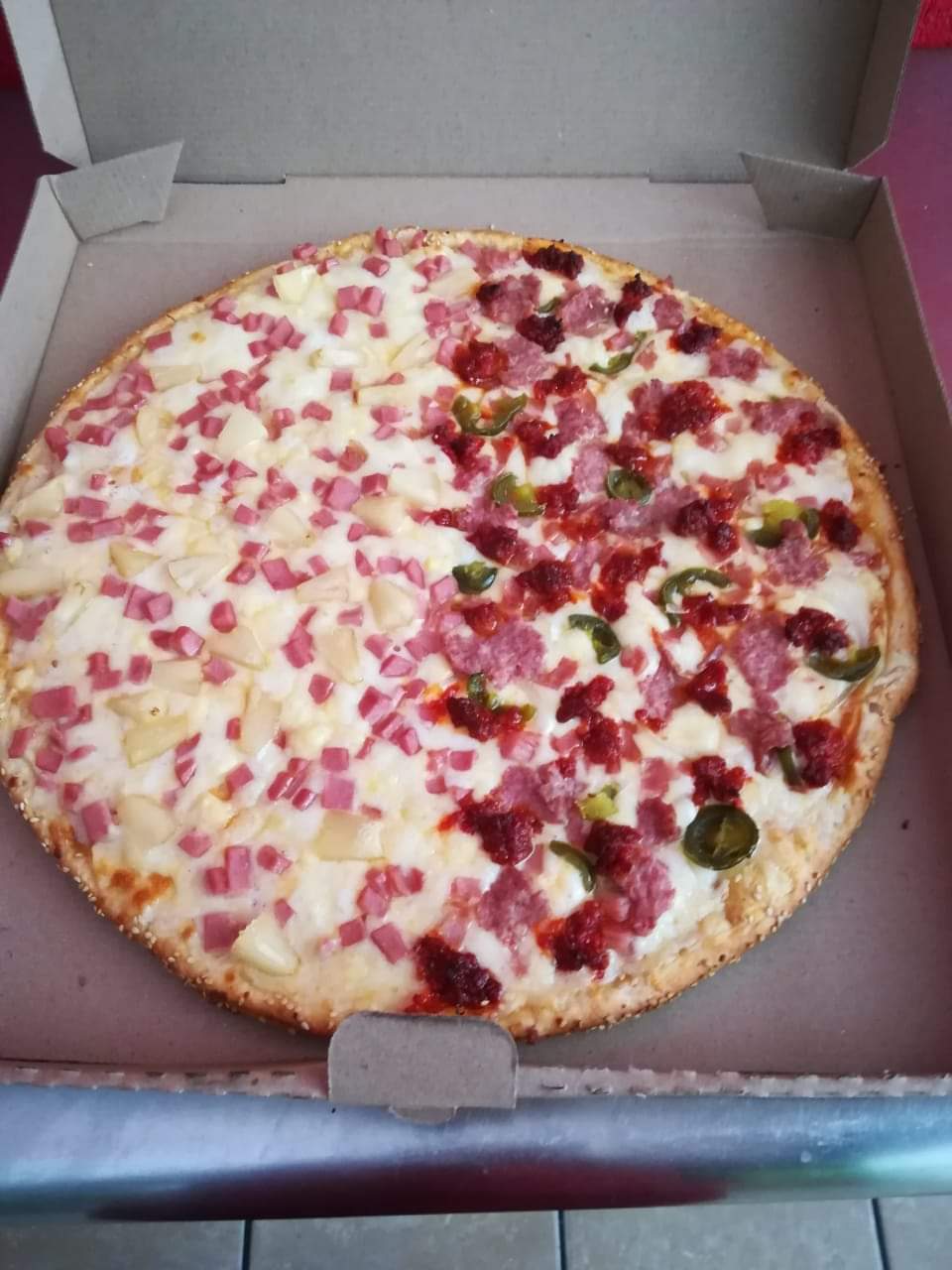 Pizza familiar 12 rebanadas Mexicana