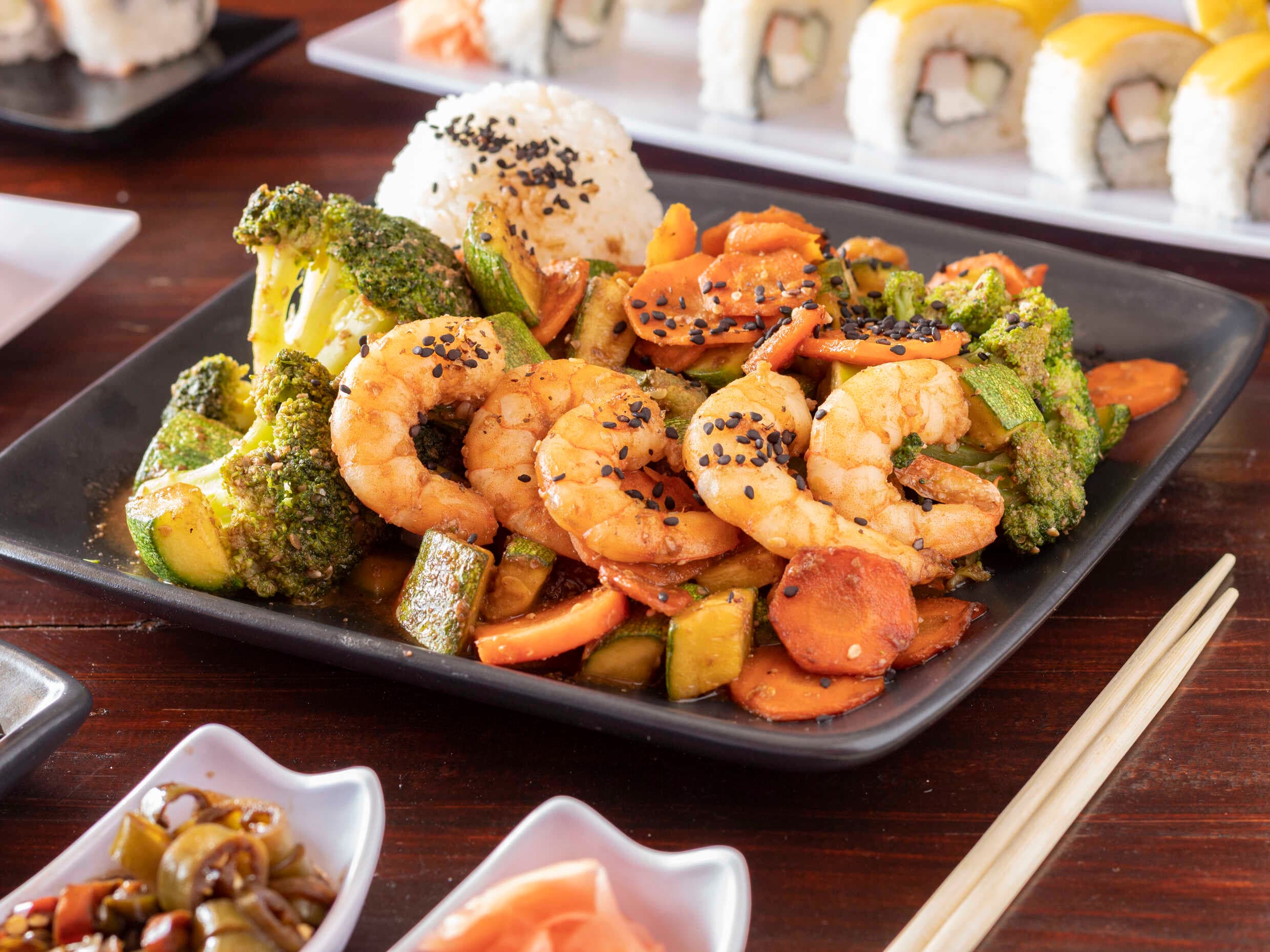 Teppanyaki de Camarón