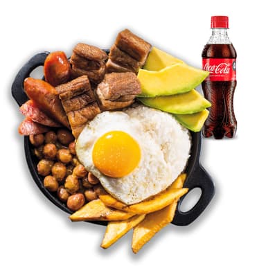 Frijolada + Coca Cola