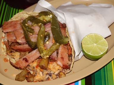Taco de Chuleta Ahumada