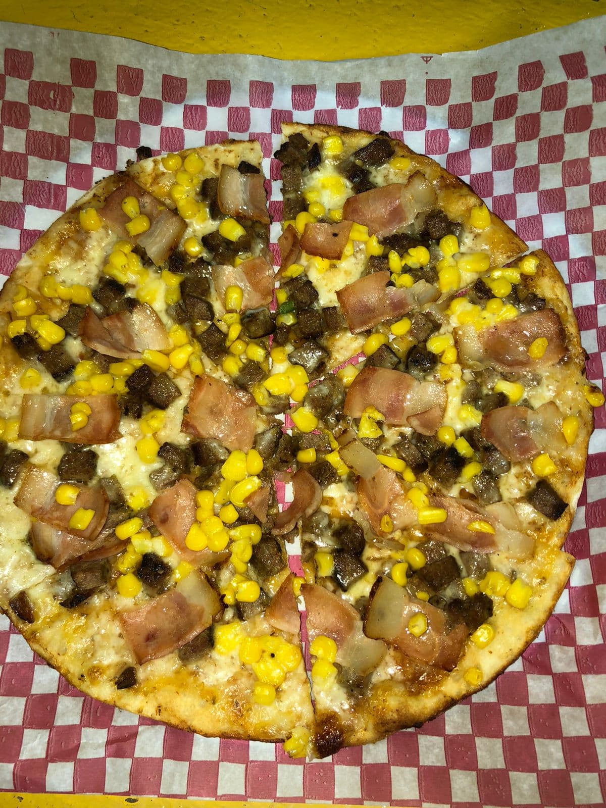 Pizza Small Combinada Ciruela /Tocineta