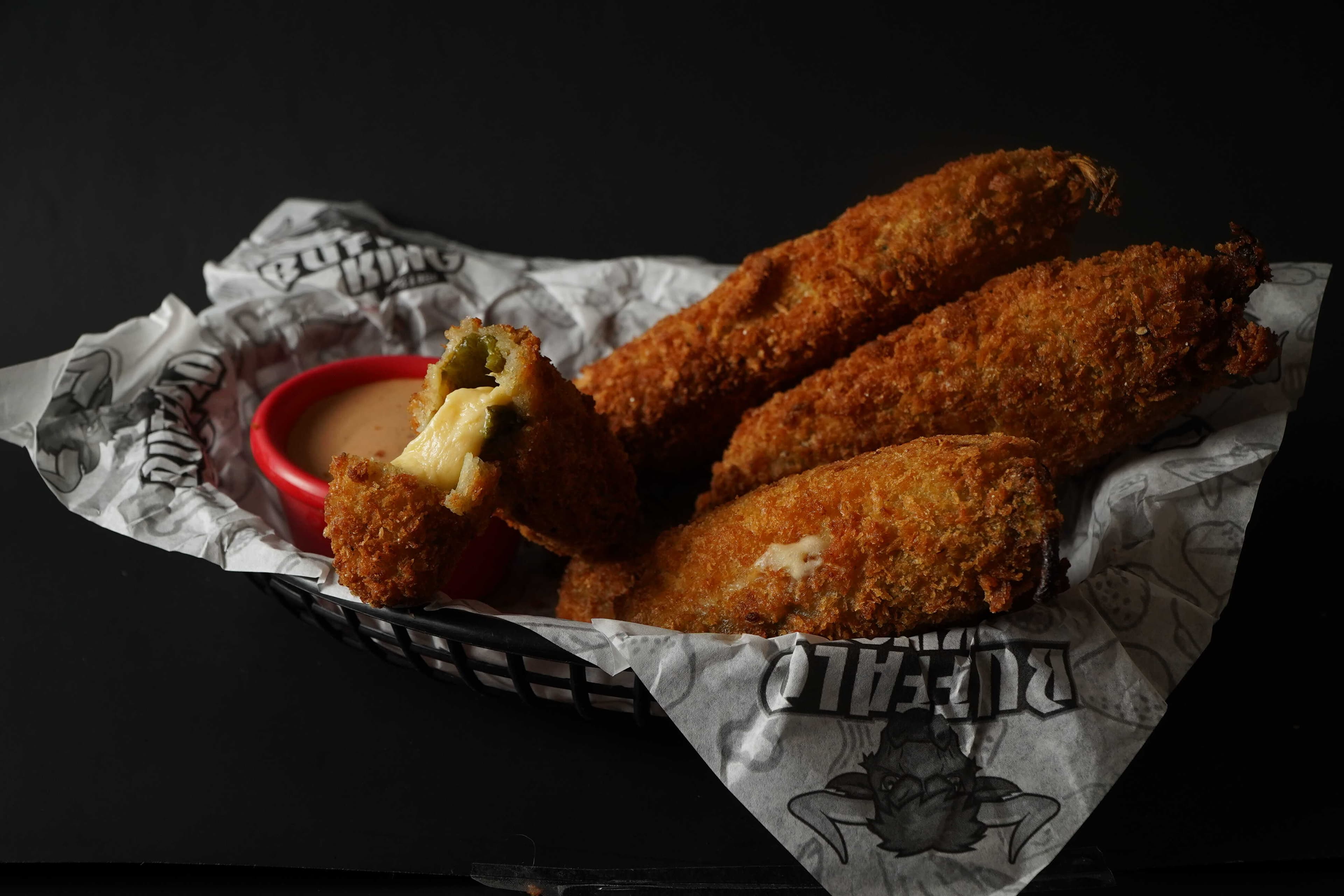Jalapeños Empalizada con Queso