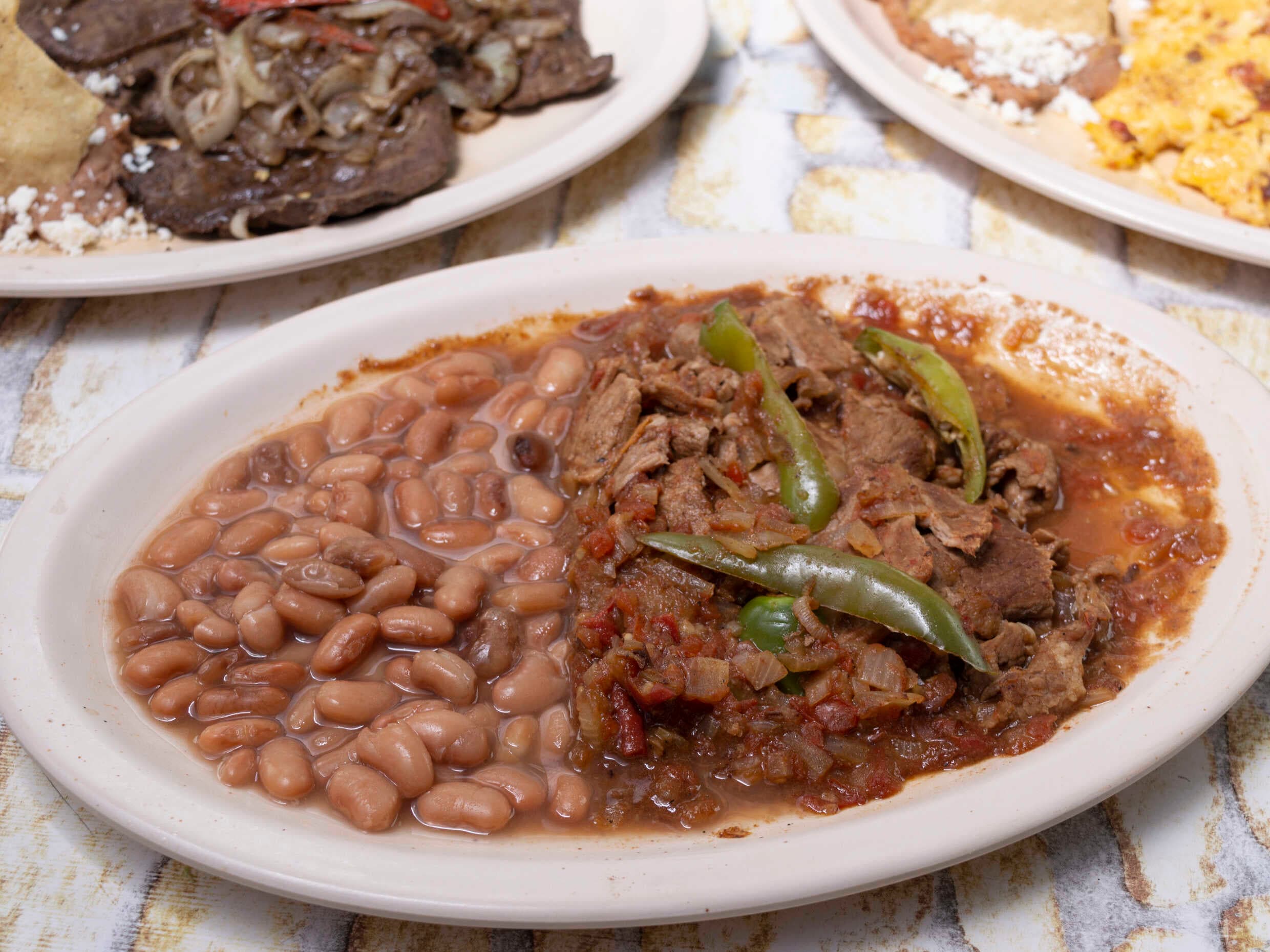 Bistec a la Mexicana (comida corrida)