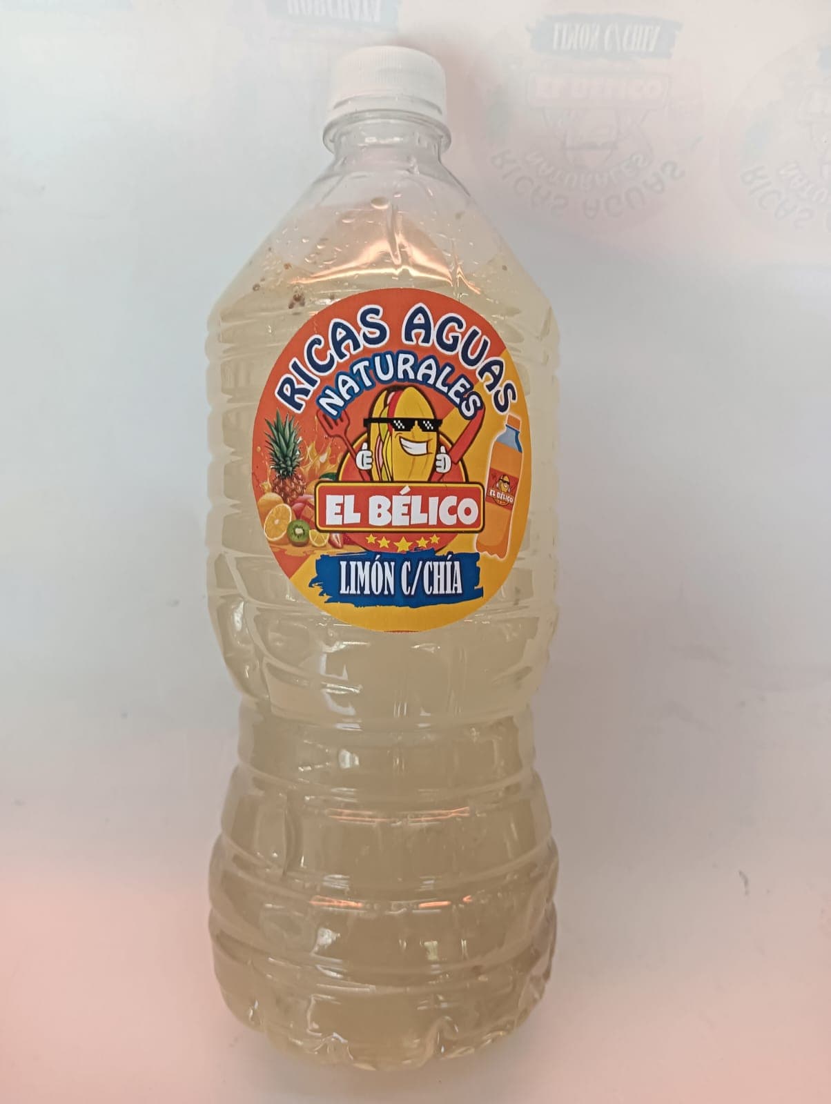 Agua Natural Limon con Chia