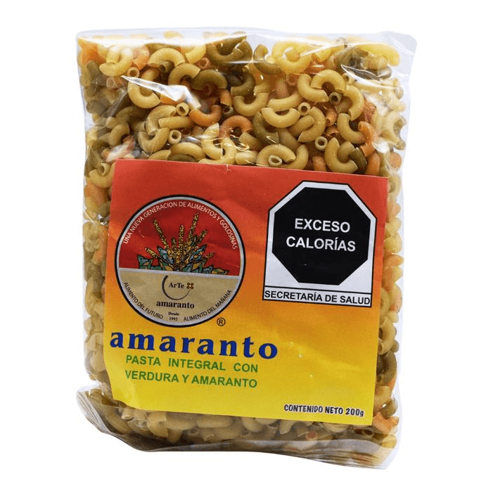 PASTA INTEGRAL AMARANTO CODITO  200 G