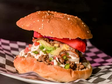 Hamburguesa Asada.