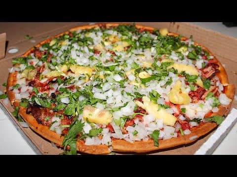 Pizza Especial Familiar Al Pastor.