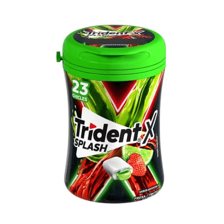Goma De Mascar Trident X Splash Botella 44 g