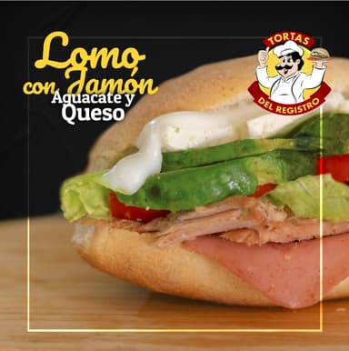 Lomo con Jamón Aguacate y Queso