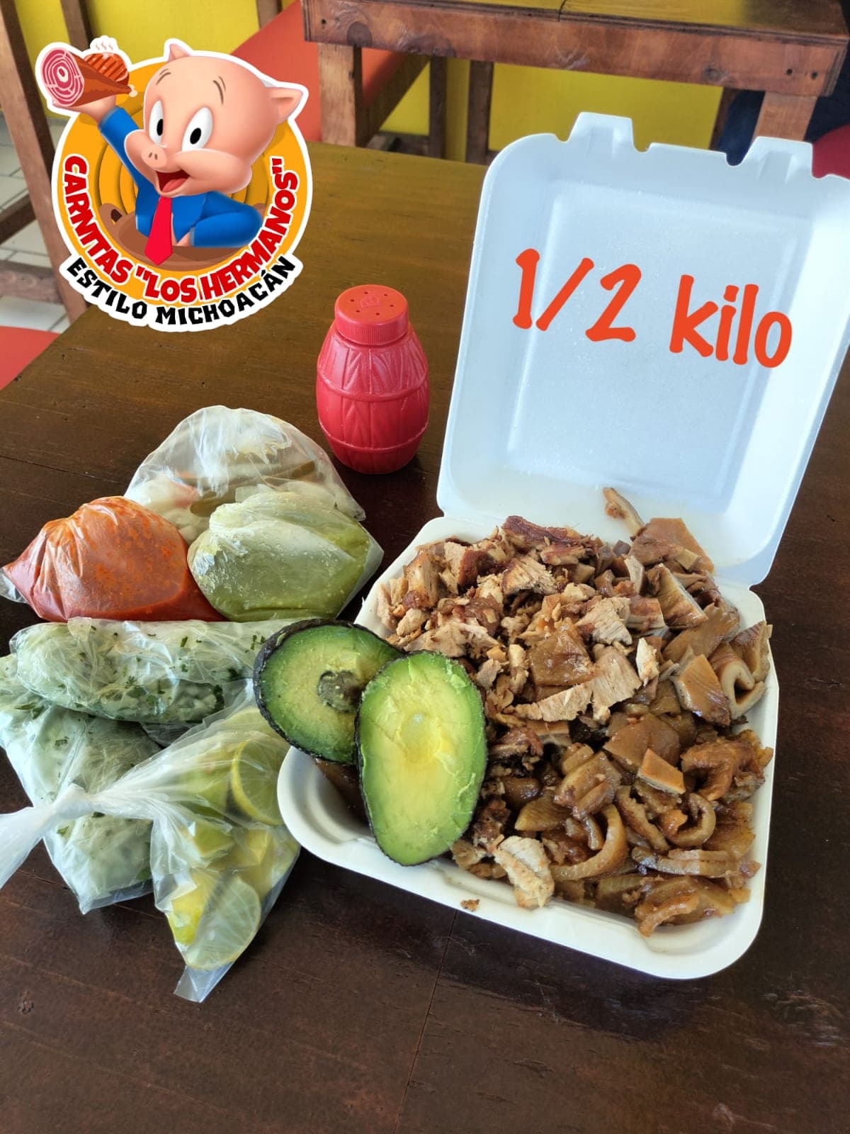 1/2 Kilo de Carnitas