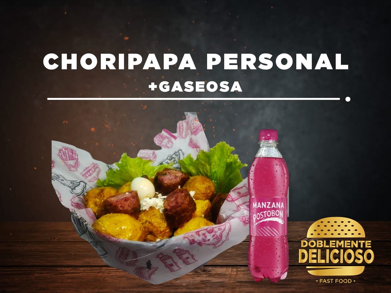 Combo Choripapa Personal más Gaseosa