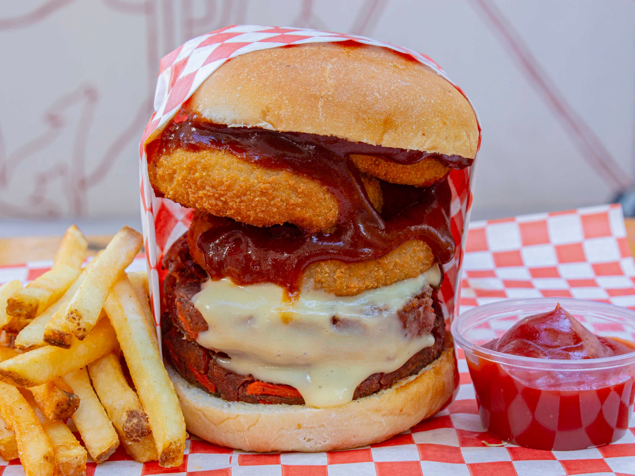 Hamburguesa bbq doble
