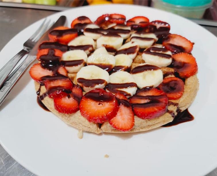 Hot Cakes con Harina Integral y Avena.