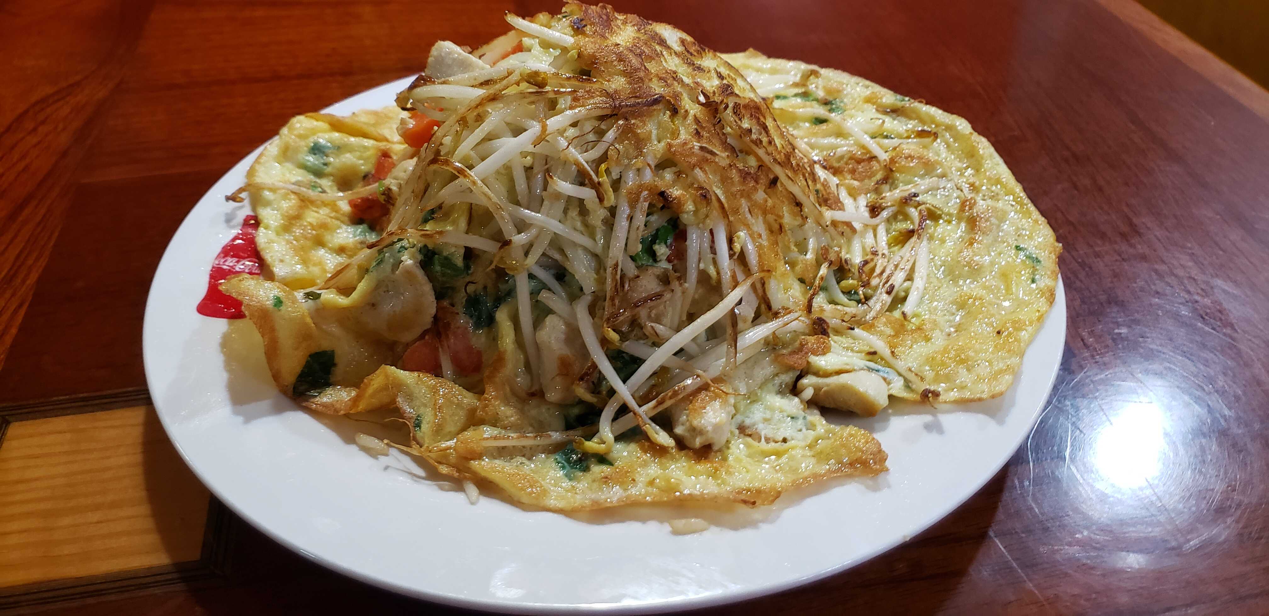 Tortilla con Verdura y Pollo