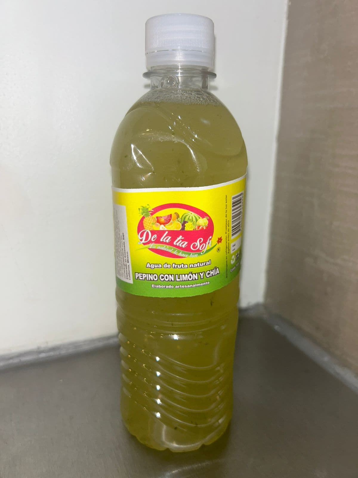 Agua Natural de Limón con chia 500ml