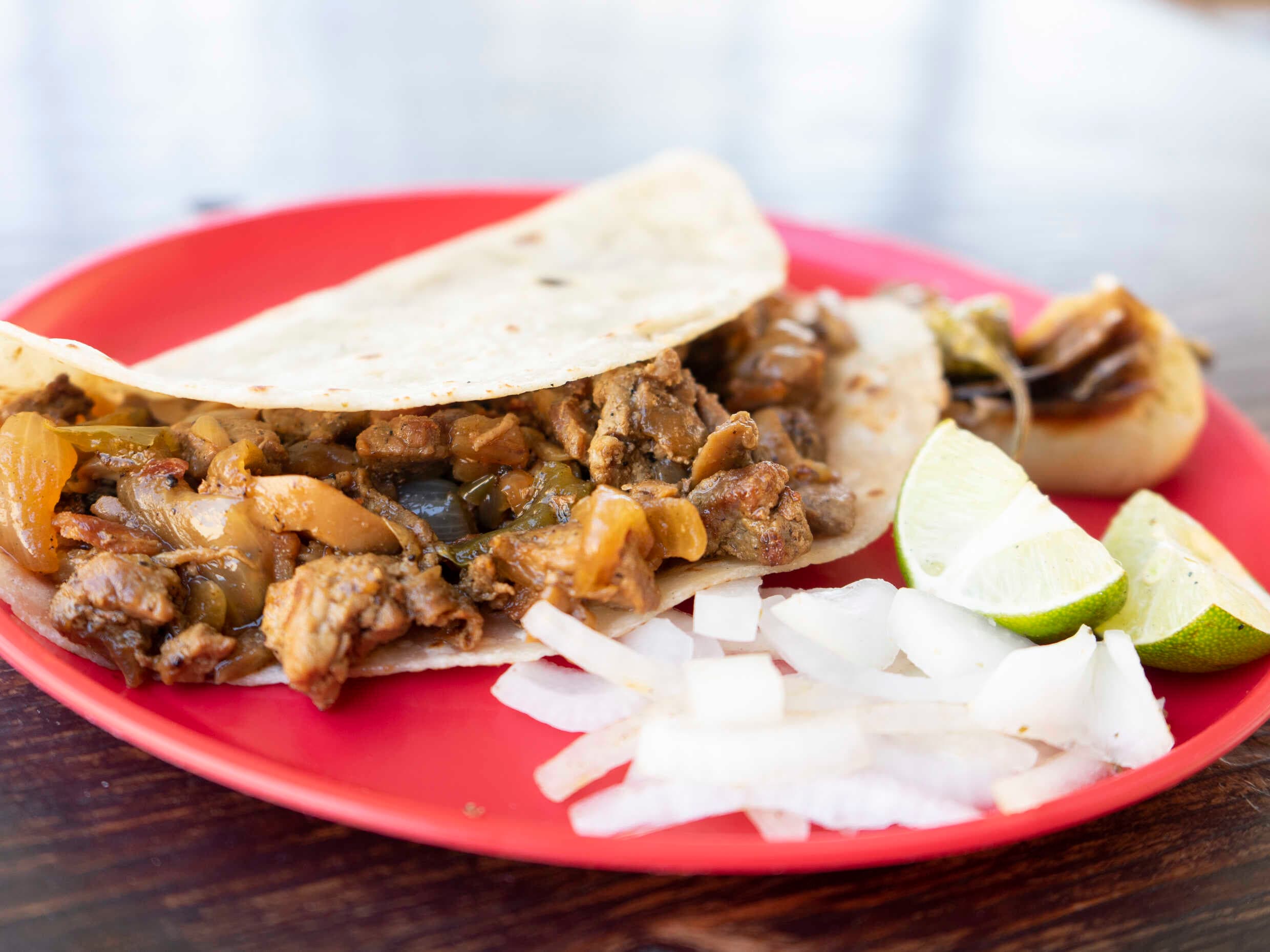 Taco de Bistec al Albañil