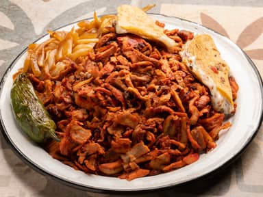 1 kg de carne al pastor o bistec  (5-7 personas)