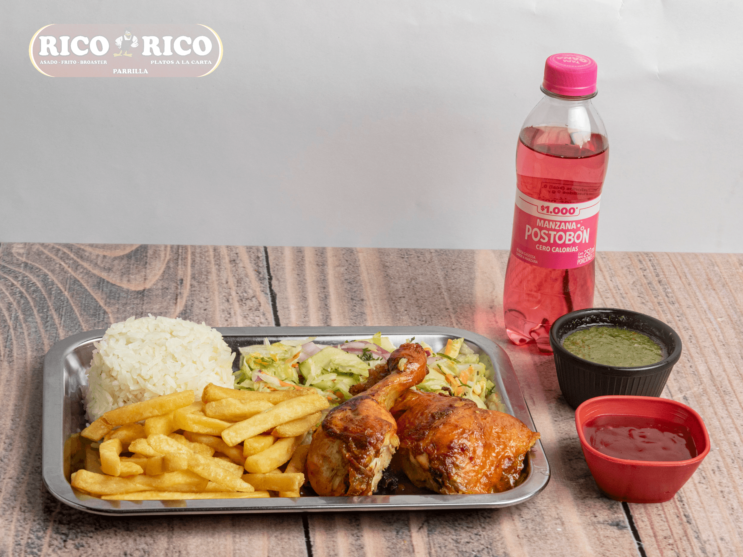 Bandeja con Pollo a Elegir