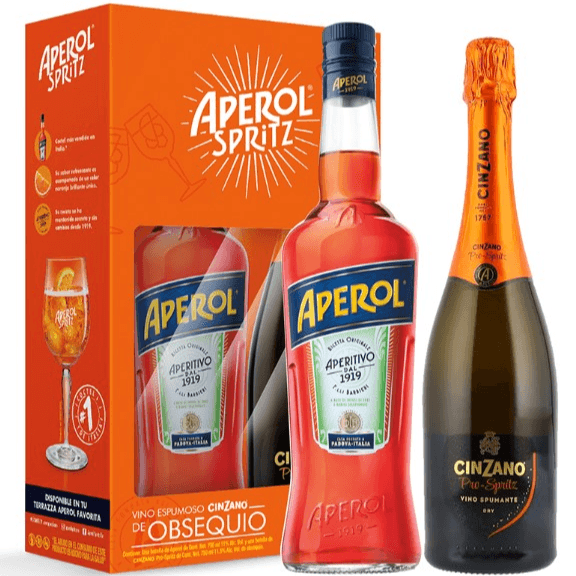 Aperitivo Aperol .700 C/V.E.Cinzano Pro Spritz Dry .700