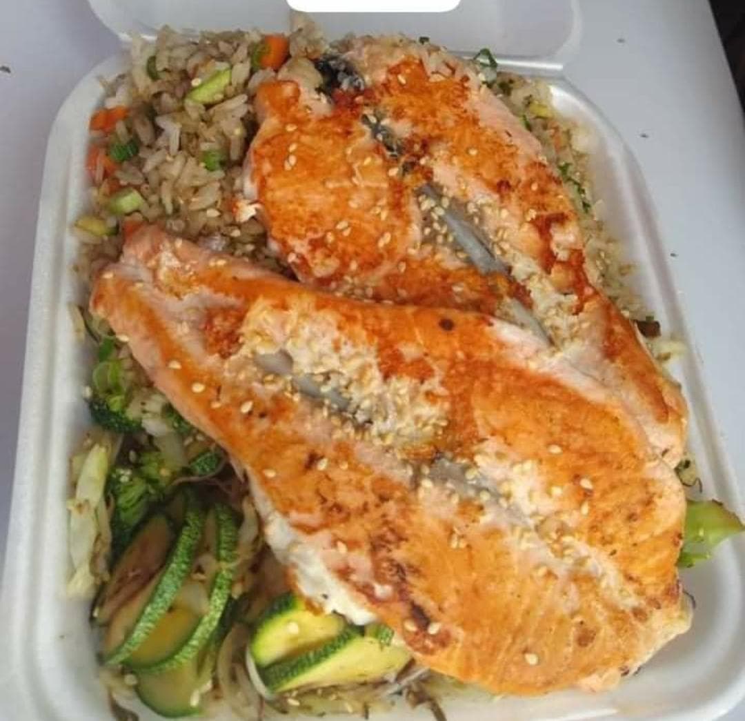 Teppanyaki de Salmon