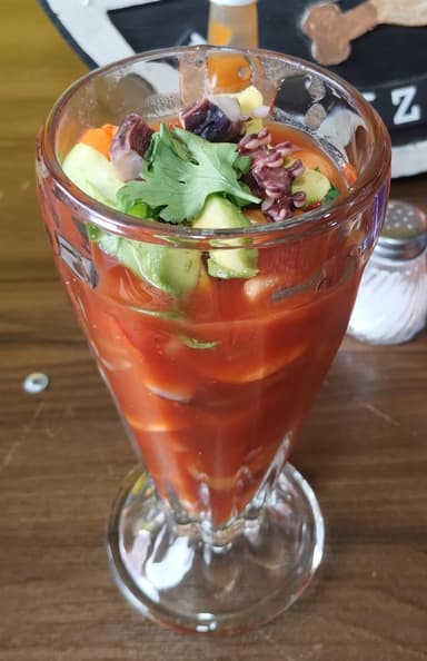 Coctel Mediano Campechano Camarón, Pulpo y Ostión