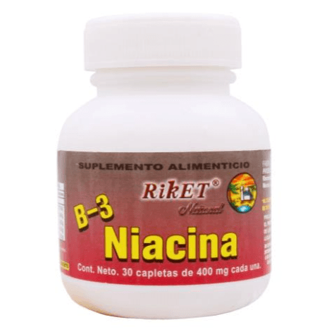 Vitamina B3 Niacina 400 Mg 30 Cap