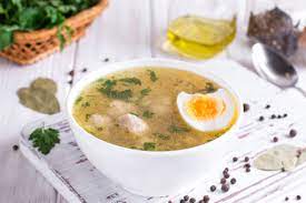 Sopa de Res con Huevo