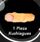 1 Pieza Kushiages de salmón y filadelphia