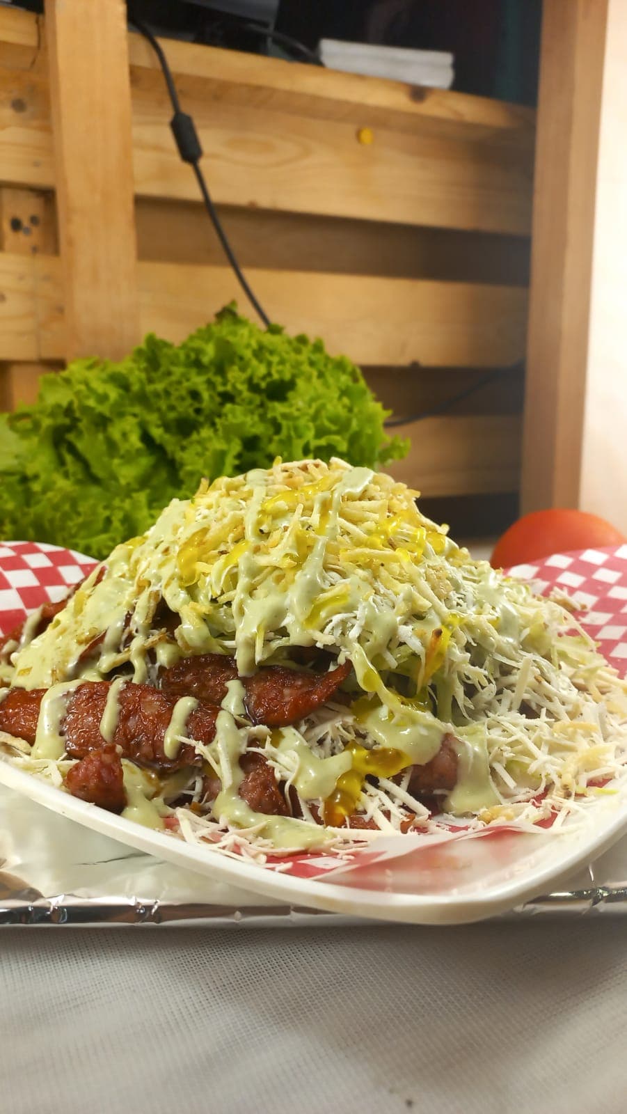 Salchipapa Pollo Ranchera