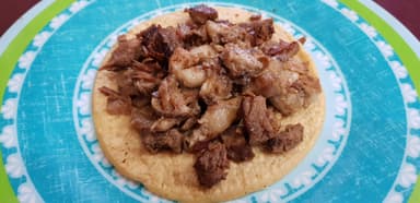 Taco Campechano Asada y Tripita