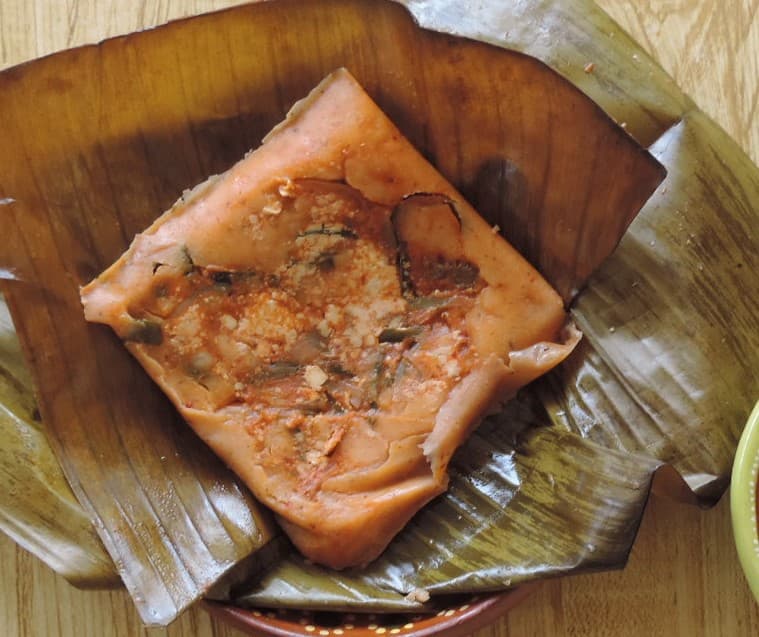 Tamal Hoja de Plátano Cochinita Pibil