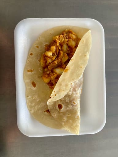 Taco de Papa con Chorizo