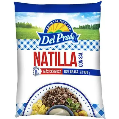 Natilla con Sal del Prado 300 g 18% Grasa