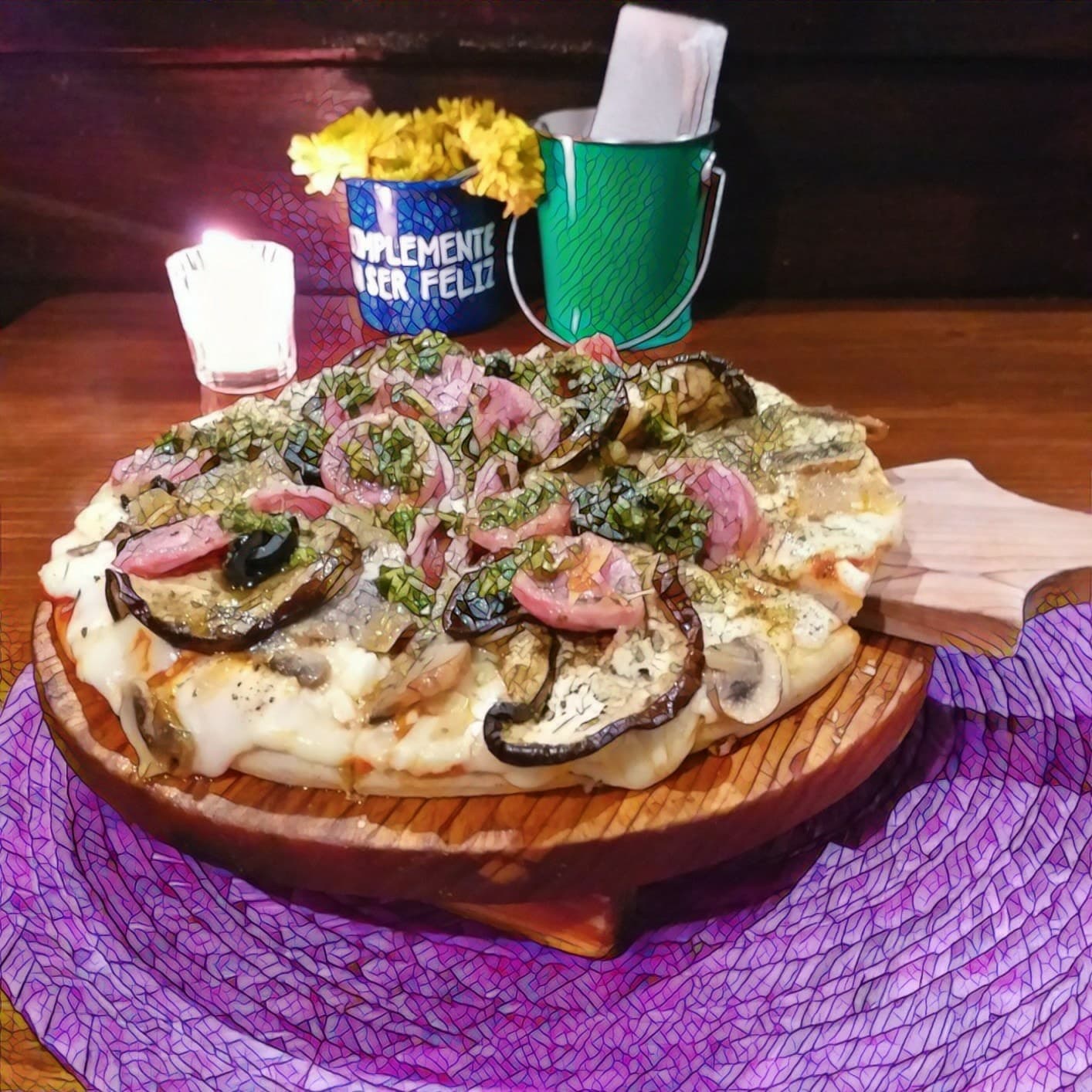 Pizza Chorizo Argentino 6 rebanadas