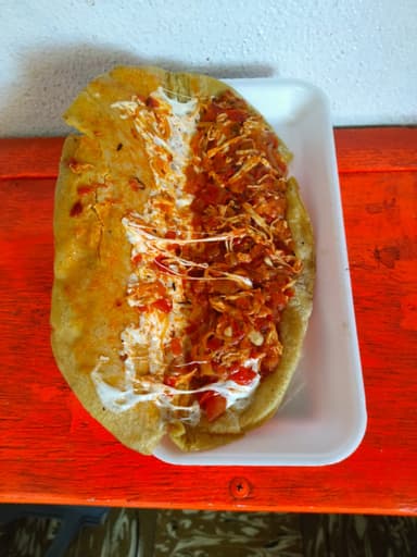 QUESADILLA DE TINGA JUNIOR"S +JUGO BIDA