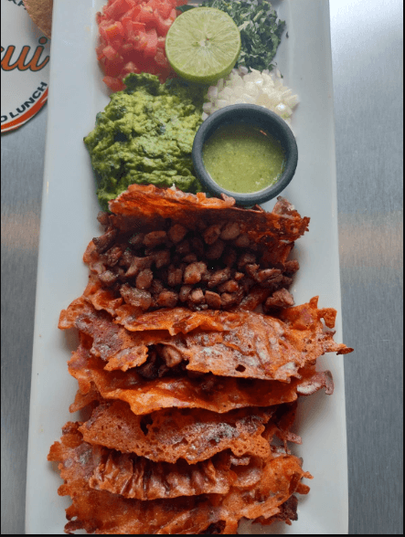Tacos Costra de Queso Arrachera 4 Piezas 🌮