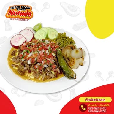 Quesadilla de maíz de chuleta