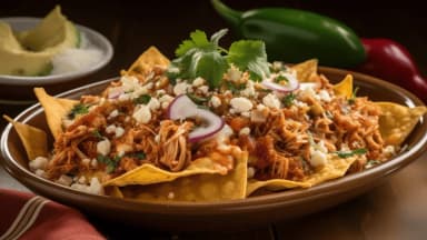 Nachos con Cochinita